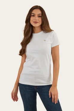 Sale Ringers Western Reeves Womens Classic Fit T-Shirt - White