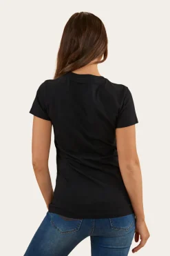 Ringers Western Reeves Womens Classic Fit T-Shirt - Black