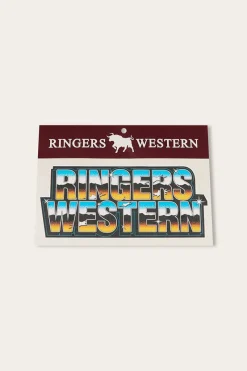 Clearance Ringers Western Rev Head Sticker - Black
