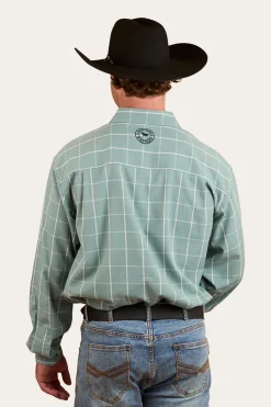 Online Ringers Western Richmond Mens Full Button Work Shirt - Sea Green