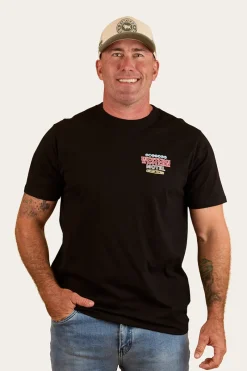 Ringers Western Ride Hard Mens Loose Fit T-Shirt - Black