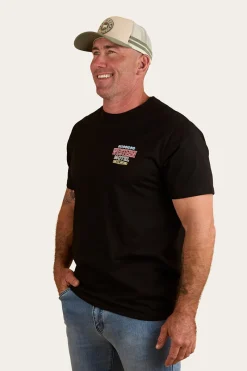 Ringers Western Ride Hard Mens Loose Fit T-Shirt - Black