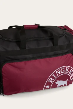 Discount Ringers Western Rider Sports Bag - Burgundy/Black
