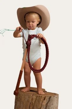 Best Ringers Western Ringers Babies Short Sleeve Romper - Sky Blue