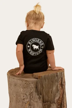 Outlet Ringers Western Ringers Babies Short Sleeve Romper - Black