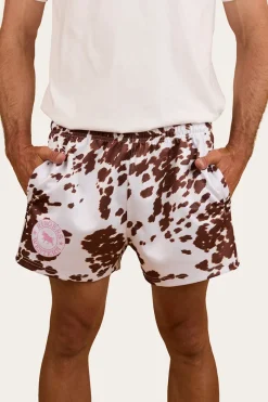 Clearance Ringers Western Ringers Footy Short - White / Tan