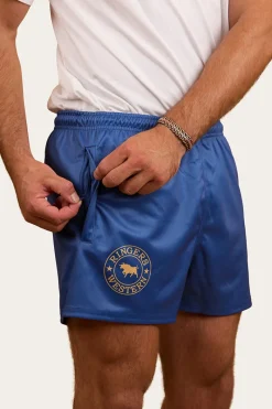 Outlet Ringers Western Ringers Footy Shorts - Blue