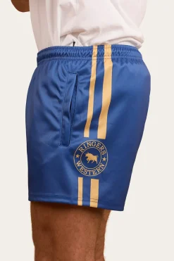 Outlet Ringers Western Ringers Footy Shorts - Blue
