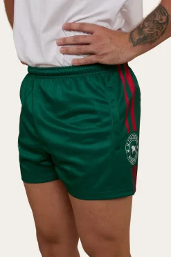 Hot Ringers Western Ringers Footy Shorts - Lake Green