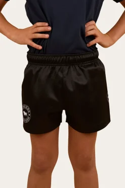 Online Ringers Western Ringers Kids Footy Shorts - Black