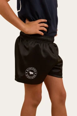 Online Ringers Western Ringers Kids Footy Shorts - Black