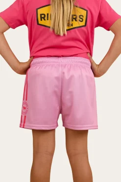 Best Ringers Western Ringers Kids Footy Shorts - Pastel Pink
