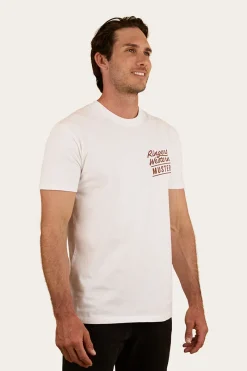 New Ringers Western Ringers Of The Sky Mens Stock Fit T-Shirt - White