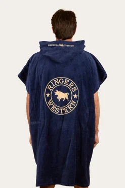 New Ringers Western Hooded Towel - Navy