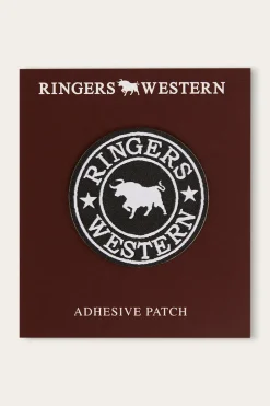 Discount Ringers Western Logo Patch - Black/White
