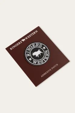 Discount Ringers Western Logo Patch - Black/White