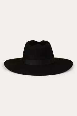 New Ringers Western Rivercrossing Felt Hat - Black