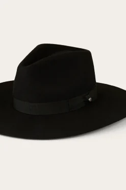 New Ringers Western Rivercrossing Felt Hat - Black