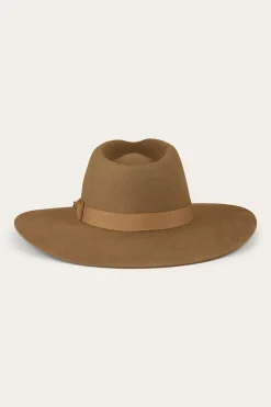 Clearance Ringers Western Rivercrossing Felt Hat - Sand