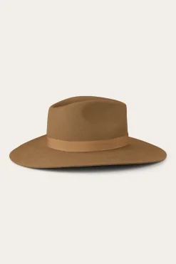 Clearance Ringers Western Rivercrossing Felt Hat - Sand