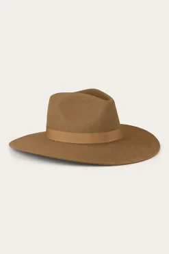 Clearance Ringers Western Rivercrossing Felt Hat - Sand