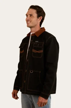 Clearance Ringers Western Riverglen Mens Overshirt - Washed Black