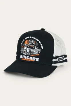Discount Ringers Western Rum Runner Trucker Cap - Black