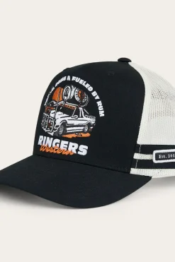 Discount Ringers Western Rum Runner Trucker Cap - Black