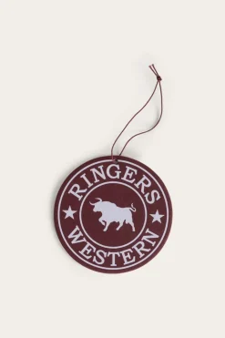 Outlet Ringers Western RW Air Freshener - Maroon