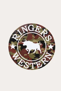 New Ringers Western RW Camo Logo Sticker
