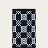 Ringers Western RW Check Stubby Cooler - Navy