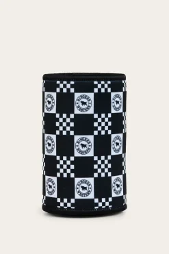 Ringers Western RW Check Stubby Cooler - Navy