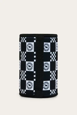 Ringers Western RW Check Stubby Cooler - Navy