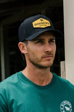 Hot Ringers Western Scotty Trucker Cap - Black