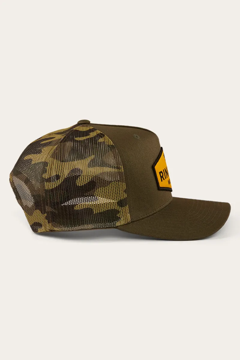 Clearance Ringers Western Scotty Trucker Cap - Military Green/Camo