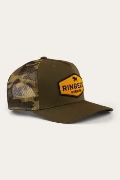 Clearance Ringers Western Scotty Trucker Cap - Military Green/Camo