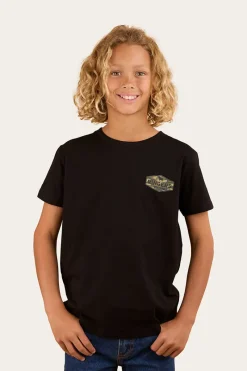 Clearance Ringers Western Servo Kids Classic Fit T-Shirt - Black/Camo