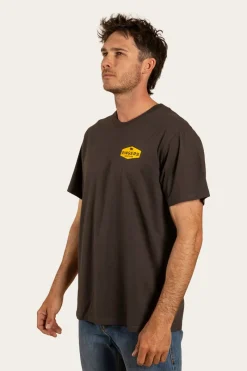 Clearance Ringers Western Servo Mens Loose Fit T-Shirt - Charcoal