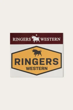 Hot Ringers Western Servo Sticker - Yellow