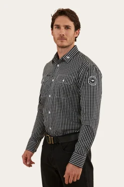 Sale Ringers Western Shelton Mens Dress Shirt - Black