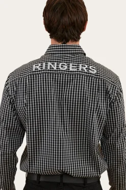 Sale Ringers Western Shelton Mens Dress Shirt - Black