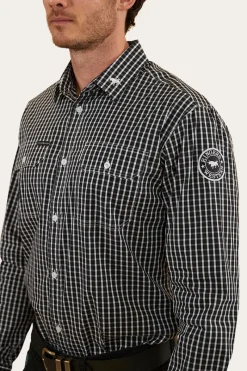 Sale Ringers Western Shelton Mens Dress Shirt - Black
