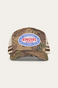 New Ringers Western Shooter Deep Fit Trucker Cap - Camo