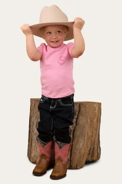 Outlet Ringers Western Signature Bull Babies T-Shirt - Pastel Pink / Candy