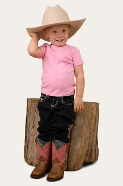 Outlet Ringers Western Signature Bull Babies T-Shirt - Pastel Pink / Candy