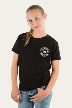 Ringers Western Signature Bull Kids Classic Fit T-Shirt - Black/White