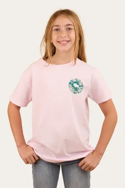 Sale Ringers Western Signature Bull Kids Classic T-Shirt - Barley Pink / Floral