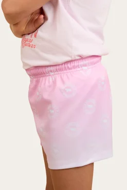 Ringers Western Signature Bull Kids Footy Short - Pink
