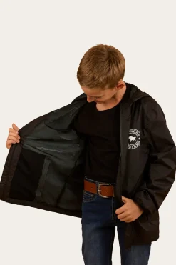 Online Ringers Western Signature Bull Kids Spray Jacket - Black