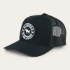 Clearance Ringers Western Signature Bull Kids Trucker Cap - Black / White